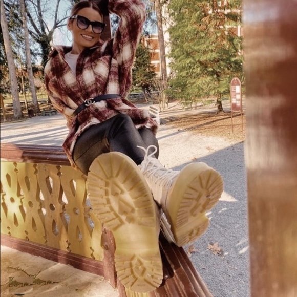 BLOGGER'S FAVE! Zara Plaid Overshirt Shacket Jacket Sz M NWT - Picture 4 of 16